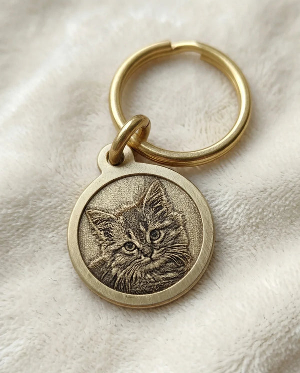 Engraved Brass Pet Tag