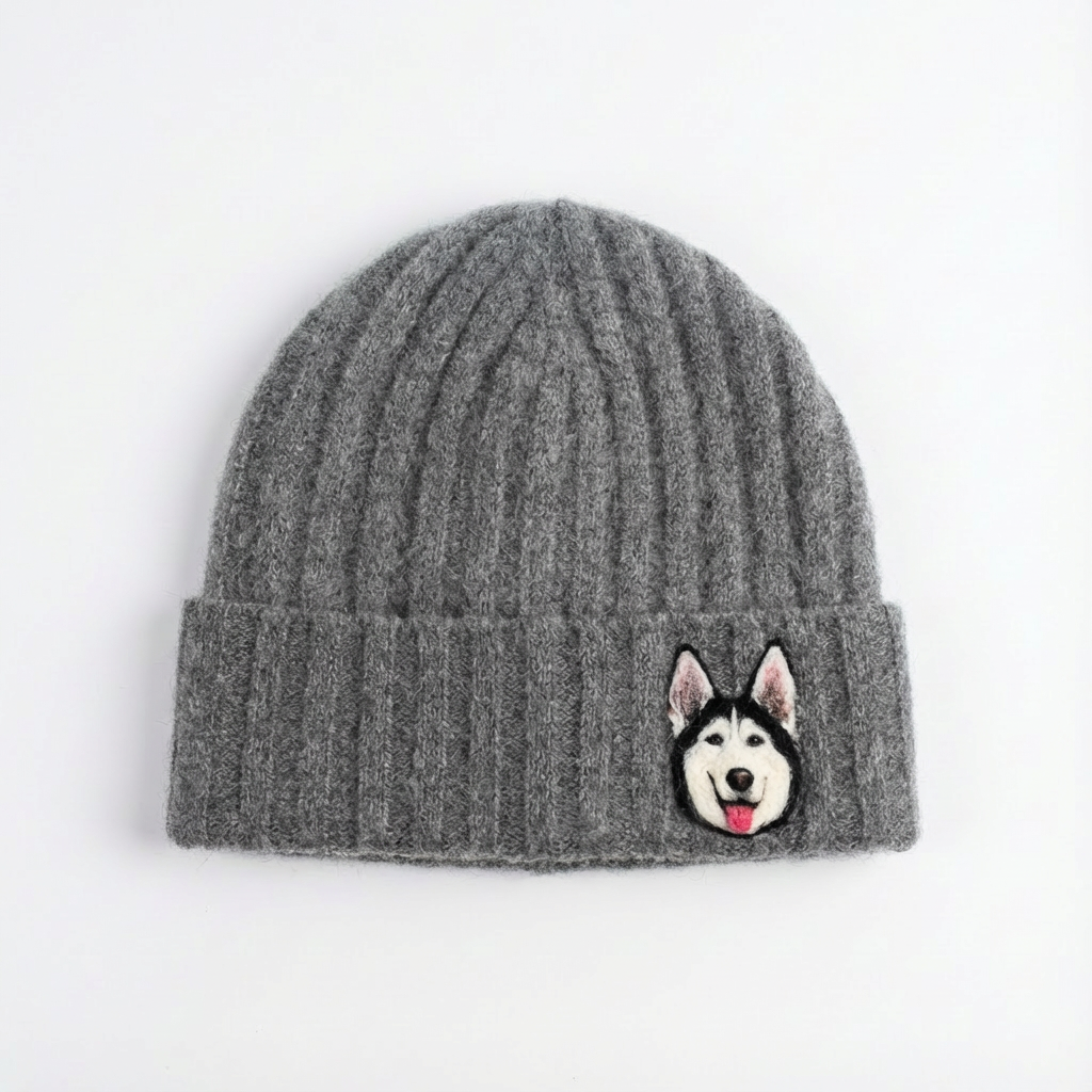 Pet Portrait Embroidered Beanie