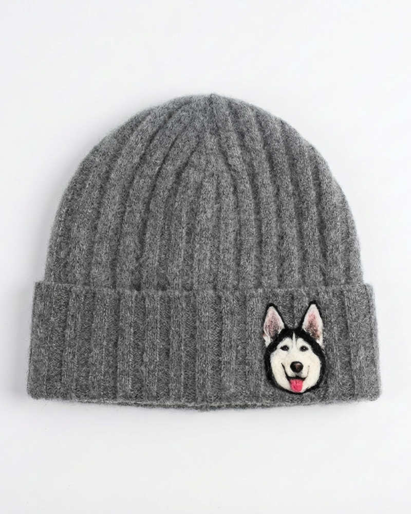 Pet Portrait Embroidered Beanie